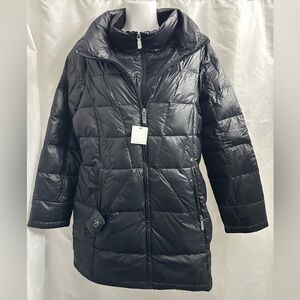 Calvin Klein Duck down Women's Shiny Black Jacket